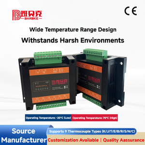 Módulo de Adquisición de Temperatura de <span class=keywords><strong>8</strong></span> Canales con Termopar, OEM RS485 Modbus RTU, <span class=keywords><strong>9</strong></span> Tipos K/J/T/E/B/R/S/N/C, Riel DIN, Software Gratuito para PC - Product Image 4