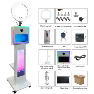 Machine de photomaton DSLR pour mariage et fête, avec écran tactile LCD 15,6 pouces, option lampe de poche parapluie, logiciel gratuit, vente en gros - Product Image 6