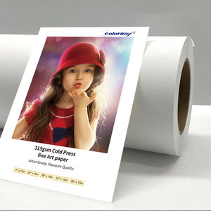 Papel de Arte Fino Prensado en Frío COLORWAY 2026 de 315 g/m² con Textura de <span class=keywords><strong>Acuarela</strong></span> para Impresión Giclée, Ilustración y Reproducción Artística - Product Image 1
