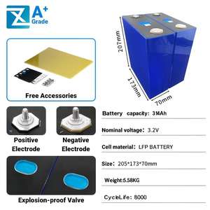 全新 A 级 EVE 8000 次循环 3.2V 280AH 314AH MB31 Lifepo4 锂离子电池芯 - Product Image 2