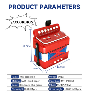 Acordeón Cromático Portátil de Alta Calidad SFQ07, Instrumento Musical, Acordeones, Las Mejores Opciones para Ti, Regalos para las Fiestas - Product Image 2