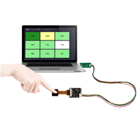 Kit Sensor Tekanan Taktil Piezoresistif Area Kecil Fleksibel 9-Zona Sensitivitas Tinggi Multi-Point Array Film Tipis