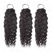 Extensions de cheveux naturels Remy à tresser au crochet, qualité supérieure, en plumes, sans synthétique, pré-bouclées pour femmes, vente en gros
