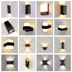 Lampes murales d'extérieur minimalistes modernes Lampe murale de chambre à coucher Balcon Terrasse Décoration Lampe d'éclairage - Product Image 5