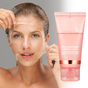 Masque facial de nuit au collagène pour hydrater, hydrater, éclaircir et raffermir la peau, comprend un <span class=keywords><strong>pinceau</strong></span> d'application doux - Product Image 6