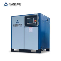 Compresseur d'air silencieux Giantair 7,5 kW 10 CV 20 CV 50 CV Compresseur d'air à vis stationnaire à refroidissement par air Pompe à entraînement direct