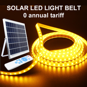 Guirlande Lumineuse <span class=keywords><strong>Solaire</strong></span> Extérieure Étanche 50M 3600 <span class=keywords><strong>LED</strong></span> Blanc Chaud Robuste avec Télécommande pour Toit et Mariage - Product Image 1