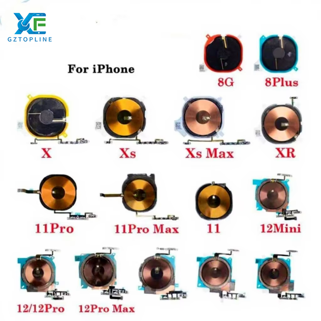 Strict QC Inspection Wireless Nfc Chip Charger Charging Panel Flex With Flashlight Flex Cable for IPHONE 8G-15 PRO MAX