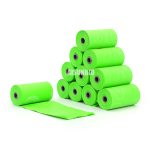 Umweltfreundliche, individuell bedruckbare, biologisch abbaubare und kompostierbare Plastik-Hundekotbeutel, nachhaltige BPI-zertifizierte Kotbeutel für Hunde und Katzen mit einfachem Cartoon-Design. - Product Image 3