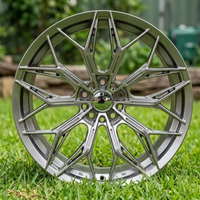 Jantes en alliage d'aluminium forgé à cinq branches, 18, 19, 20 pouces, finition Gunmetal Satin, PCD 5x112 pour Tesla Model 3/Y