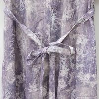 2025 femmes été robe en mousseline de soie florale décontracté taille ample longueur Midi avec cravate à la mode impression et Logo taille naturelle