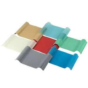 Clear Translucent Corrugated Pvc Fiber Glass Transparent Plastic Fiberglass Frp Roof Panel Cover Materials Roof Tile Roof Sheet