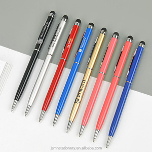 Dual-chức năng màn hình cảm ứng khuyến mại quà tặng bút cao su mềm tip kim loại thùng bút bi cho hội nghị triển lãm - Product Image 1