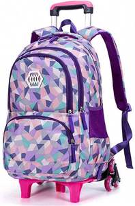 Tianyu T820L <b>Metal</b> Waterproof Telescopic Pull Rod Detachable Schoolbag <b>Trolley</b> Handle 6 <b>Wheels</b> Adjustable Portable Strong - Product Image 6