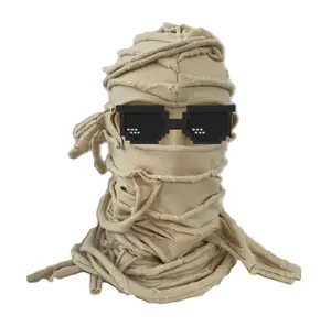 قناع بالاكلافا بالجملة بتصميم ممزق على طراز الهيب هوب، قناع تكتيكي مخصص للتزلج بفتحة واحدة وبكميات طلب منخفضة - Product Image 1