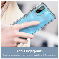 Pour Samsung Galaxy M06 Anti-Rayures Antichoc Mobile Couverture Arrière pour Galaxy F06 5G Slim Fit TPU + Acrylique Transparent Téléphone Cas