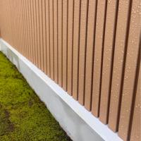 Revêtement mural extérieur en composite bois-plastique, directement de l'usine, écologique, ignifuge, imperméable, facile à installer, grain de bois pour