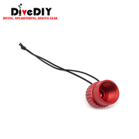 Capuchon anti-poussière femelle DIN en aluminium durable avec cordon pour valve de bouteille de plongée sous-marine