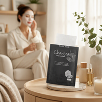 Masque facial au charbon conforme aux normes européennes, nouvelle référence, masque lissant pour la peau, masque en feuille OEM ODM pour le visage