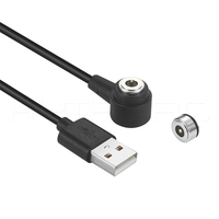 Câble d'alimentation magnétique circulaire HYTEPRO M525 à 2 broches 6A, cordon de charge magnétique à angle droit pour appareils connectés et équipements médicaux