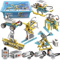 Nouveau kit de robot de programmation STEM DIY 702 pièces 50 en 1, blocs de construction éducatifs scientifiques, modèle de jouet compatible WeDo 2.0, montage facile