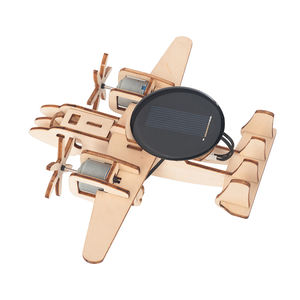 Individuelles Mini-Puzzle zum Zusammenbauen und Dekorieren DIY Kinderspielzeug Flugzeugmodell Solar-Bildungsset - Product Image 5