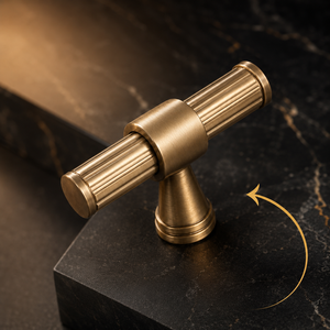 CHARLES T Matte Antique Cabinet Knob Solid Brass Furniture <b>Hardware</b> for Drawer Kitchen Cabinet <b>Wardrobe</b> Cupboard Doors - Product Image 2