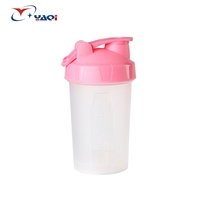 Bouteilles de shaker à protéines pour bébé en plastique biodégradable 2 en 1 de 500 ml, thème anime