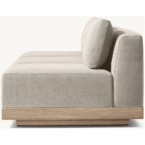 Luxury Teak Wood <b>Outdoor</b> Patio Furniture <b>Sofa</b> Set Wholesale Waterproof Fabric Garden <b>Sofas</b> - Product Image 5
