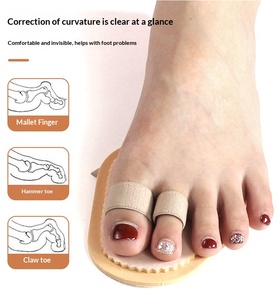 Attelle de soutien métatarsien confortable <span class=keywords><strong>en</strong></span> éponge pour redresser les <span class=keywords><strong>orteils</strong></span>, aligner les articulations et soulager les <span class=keywords><strong>orteils</strong></span> arqués, recourbés ou croqués - Product Image 4