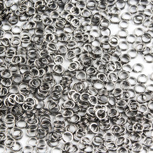 Anelli Modulare piatti in acciaio inossidabile o anello Modulare doppio anello da pesca per connettore esca in acqua salata - Product Image 6