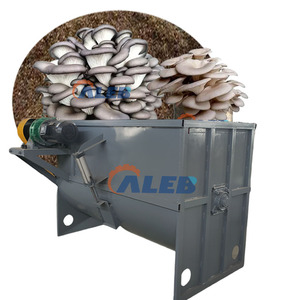Économie de travail équipement de champignons tourbe mousse <span class=keywords><strong>substrat</strong></span> mélangeur humide machine mycélium sac remplissage scellage machine - Product Image 1