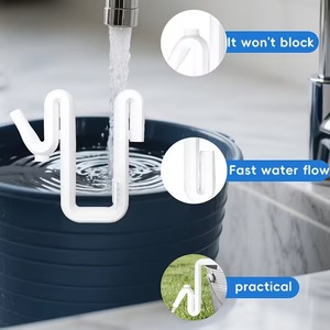 Overflow Pipe Bracket 3D Printed Water Bucket Hose Clamp For Rain Barrel With Hose Connector White Gray Black Yellow - Product Image 2