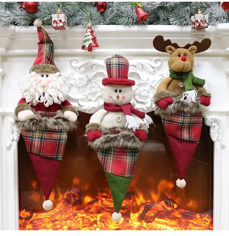 2019クリスマスツリーの装飾装飾品クリスマスホームドアの装飾雪だるまトナカイの装飾品、クリスマスの装飾