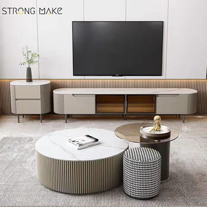 <span class=keywords><strong>Mueble</strong></span> de TV Moderno y Lujoso de Color Blanco, Mesa de Centro, <span class=keywords><strong>Mueble</strong></span> para Televisión y Soporte para TV, <span class=keywords><strong>Mueble</strong></span> de TV para Sala de Estar - Product Image 5