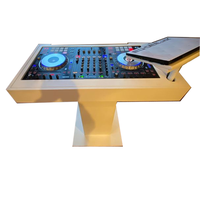 Console de mixage DJ noire avec support pour ordinateur portable et étuis de transport pour Pioneer XDJ-XZ DDJ-1000 SRT RANE ONE avec flight case