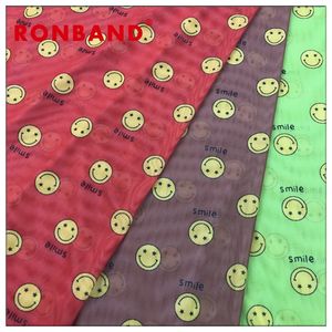 Tela de Malla de Burbujas Estampada Digitalmente con Amoníaco, Poliéster Peinado 40D, Elástica, para Ropa de Yoga, Ropa Interior, Toallas, Tapicería, Niñas - Product Image 1