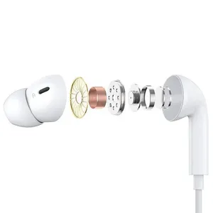Écouteurs intra-auriculaires filaires Type-C avec microphone et contrôle du volume, écouteurs filaires Type C pour la troisième génération d'écouteurs filaires - Product Image 5