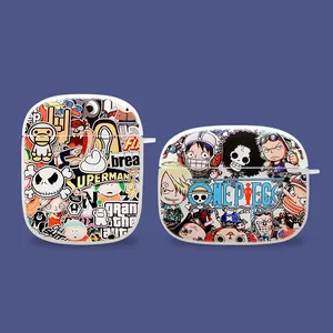 Hot Sale Creative cartoon trendy pirate design headphone case for airpods 1/2/3 pro TPU Shockproof earphone protective cover