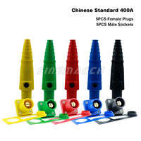 10 pièces R-LOK 400A prise femelle mâle prise ensemble américain/canadien/coréen/indien Standard 1 pôle connecteur d'alimentation Double Cam conception