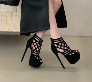 Nouvelles sandales à plateforme sexy à talons aiguilles et lanières croisées pour femme, collection 2026 – Chaussures de créateur tendance pour femme - Product Image 2