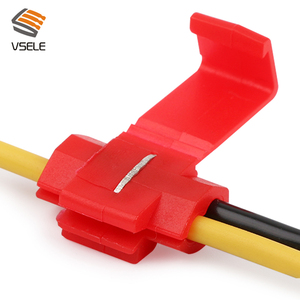 Nhanh chóng Splice Scotch khóa PVC nam âm thanh video kết nối Nylon t tap Red colour 10A điện cho ô tô màu đỏ - Product Image 5