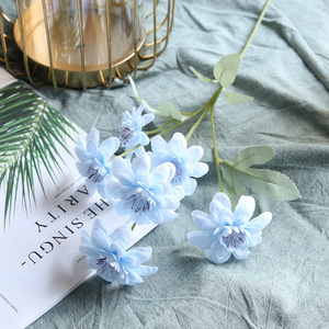 6 Cabezas <span class=keywords><strong>de</strong></span> Dalias Artificiales para Boda, Centro <span class=keywords><strong>de</strong></span> Mesa, Decoraciones <span class=keywords><strong>de</strong></span> Mesa, Mezcla Otoñal, Dalia Roja - Product Image 6