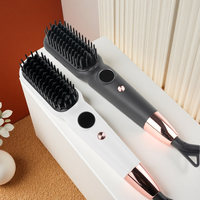 Brosse lissante à cheveux au plasma professionnelle, anti-brûlure et chauffe rapidement, fer à lisser pour cheveux, produit de beauté de qualité salon, stocks américains