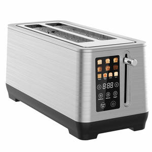 Tostadora de 2 rebanadas con pantalla LED 7 niveles de tostadas para selección Bandeja colectora de migas desmontable - Product Image 5