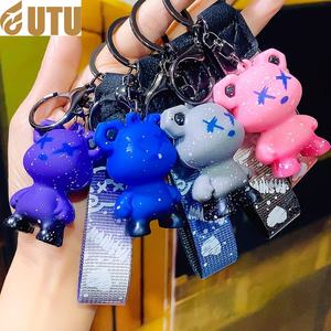 พวงกุญแจหมีรุนแรงแบบข้ามพรมแดนพวงกุญแจรูปดาวหมีการ์ตูนกระเป๋านักเรียนแบบสร้างสรรค์เครื่องประดับแขวนขนาดเล็กของขวัญเล็กๆ-F - Product Image 1