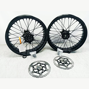Juego de Ruedas Delanteras y Traseras para Motocicleta, Llantas GLM de Aleación de Aluminio de 16/17 Pulgadas, Supermotard para <span class=keywords><strong>Honda</strong></span> CR250 CRF450R - Product Image 4