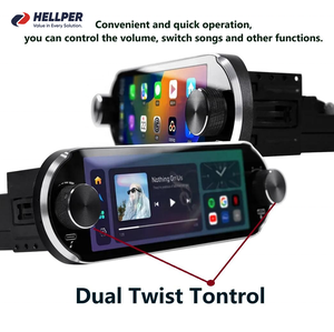 Hellpe T100 Classic <span class=keywords><strong>Android</strong></span> 13 Reproductor de coche Pantalla de 6,86 pulgadas Doble perilla Inalámbrico Carplay <span class=keywords><strong>Android</strong></span> Auto Navegación GPS Radio de coche - Product Image 4