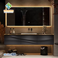 Ensemble de meubles de salle de bain OEM moderne 2025, avec table complète, bureau, armoire, panneau, évier, robinet, pour chambre, salle à manger, hôpital, atelier, appartement