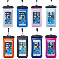 Pochette pour téléphone portable IPX8 en PVC étanche, étui pour téléphone portable pour canoë, kayak, rafting, camping, natation, dérive